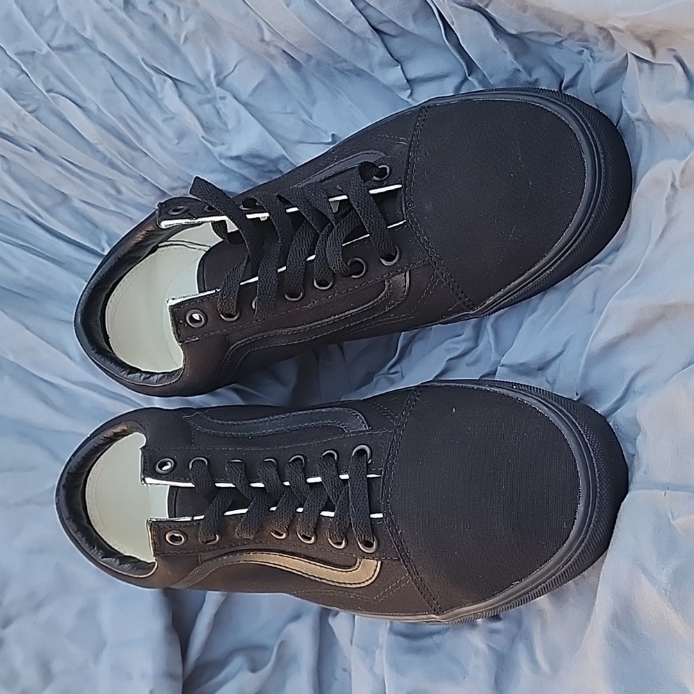 Vans Old Skool Embroidery Skate Shoe  WIDE FIT